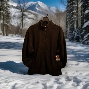 Ozark Trail Pinnacle System Polar Fleece Black Full Zip Mens Size 3X NWT Jacket